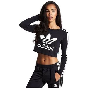 Long Sleeve Adidas Crop